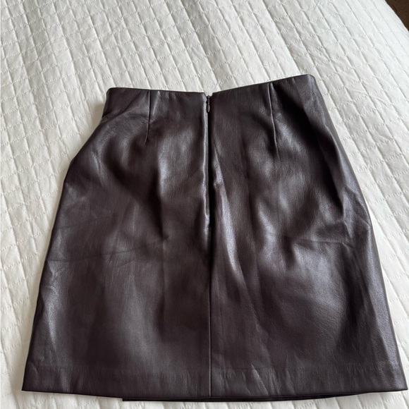 Aritzia faux wrap mini skirt - Picture 6 of 8